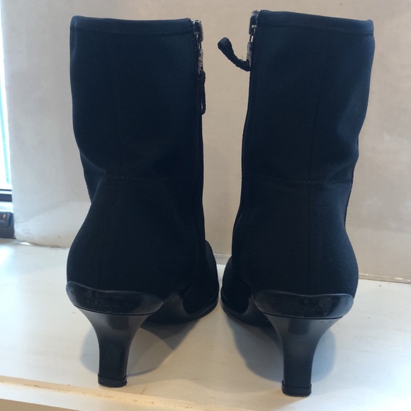 PRADA BRUSHED LEATHER ANKLE BOOTS - Picture 8 of 9